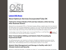 Tablet Screenshot of optimumservicesinc.com